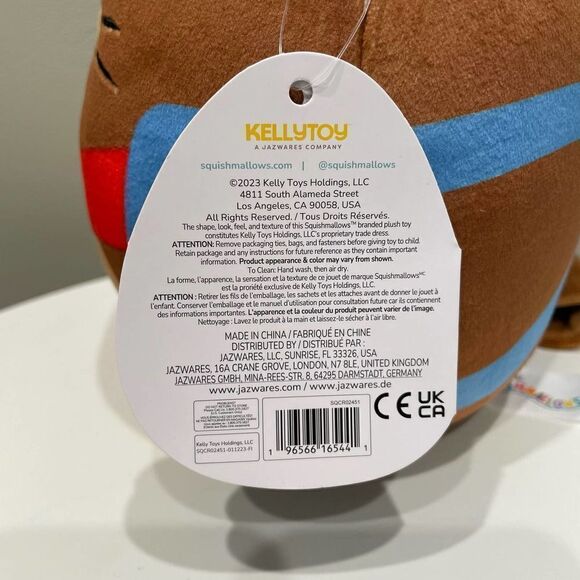 NWT Squishmallows 8" Chip the Beaver 'Back to School' - Picture 5 of 5